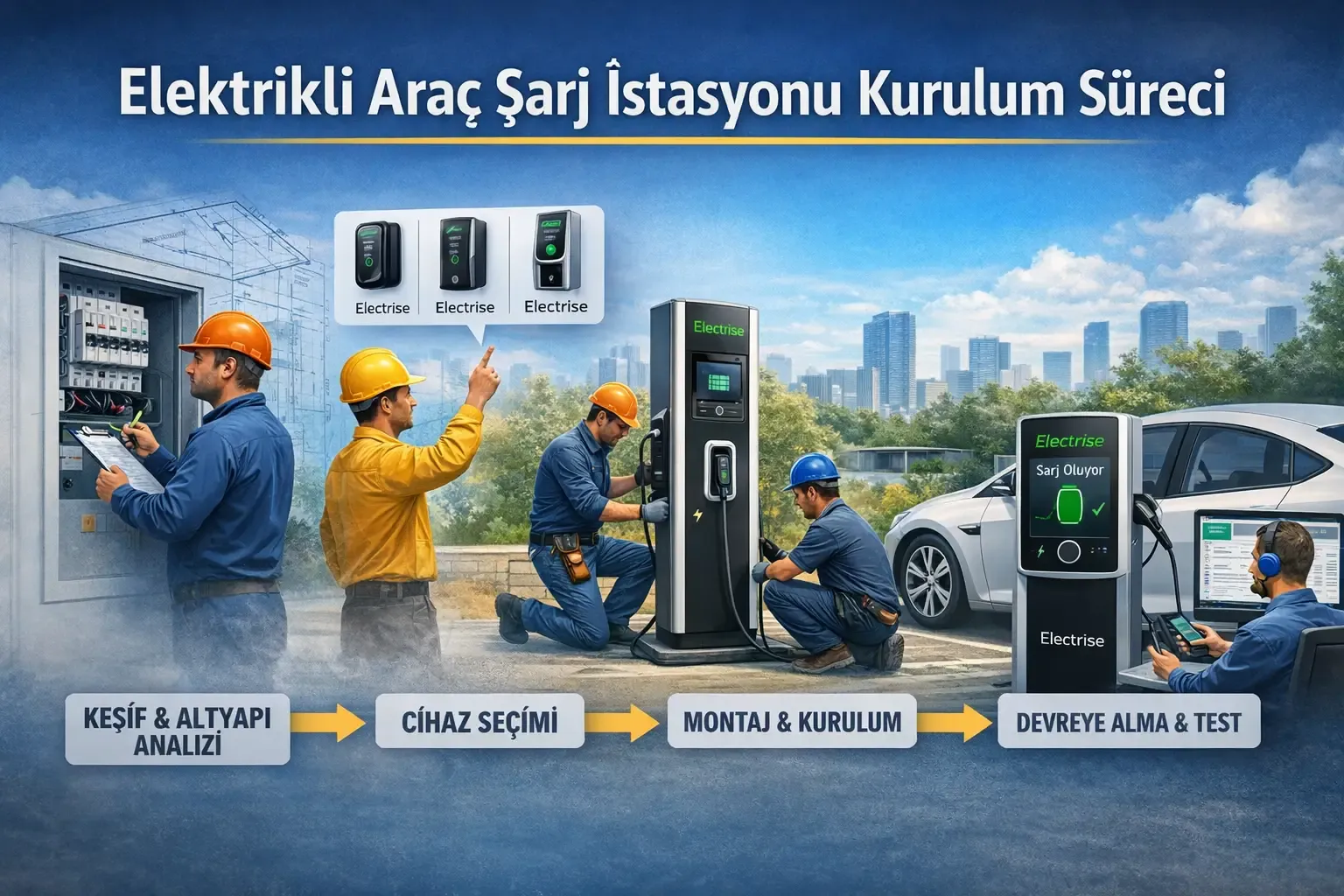 Elektrikli Araç Şarj İstasyonu Kurulum Süreci Adım Adım